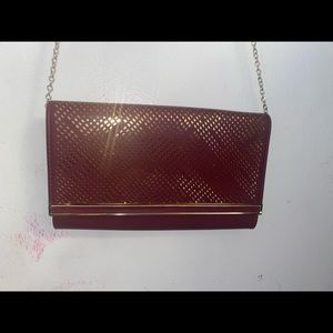 Burgundy purse